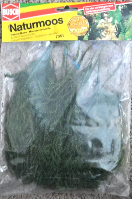 BUSCH HO 7351 - Nature Moss - Vines/Ferns - (40gram Bag) - New in Package