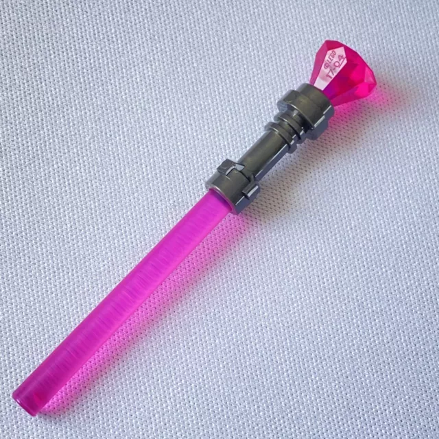 Genuine Lego Magic Staff Magic Weapon Wizard Staff - MAGIC - Trans - PINK STAFF