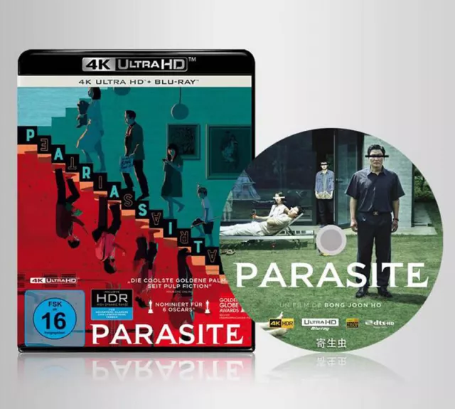2019 Korean MOVIE Parasite 4K Blu-Ray Free Region Chinese Subs Boxed
