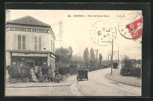 CPA Créteil, Rue de Saint-Maur, view from the 1908 rue
