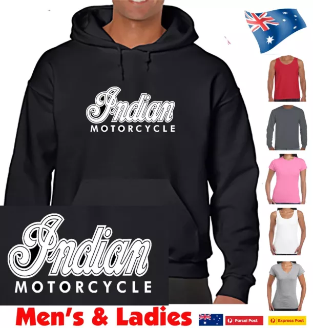 Funny Hoodies Indian Motorbike  Hoodie black grey Mens Unisex Hoody