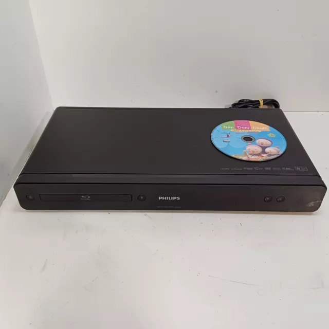 Philips BDP3000 Blu-Ray Disc Player TESTED HDMI Dolby True HD Windows Media DivX