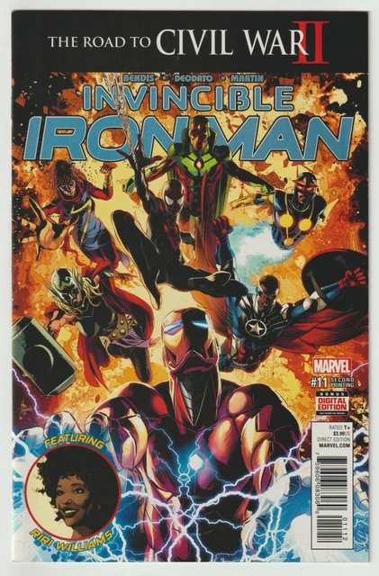 The Invincible Iron Man (2016) #11 - 2nd Print - Bendis - Deodato Cover - Marvel