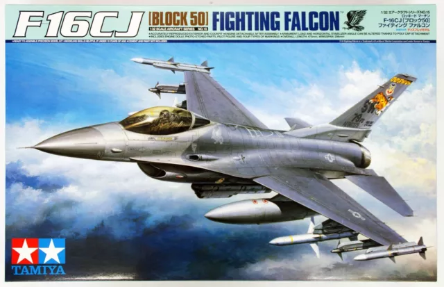 Kit modelo de plástico halcón de lucha Tamiya 1/32 F-16CJ 60315