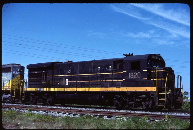 Original Rail Slide - SCL Seaboard Coast Line 2131 Spartanburg SC 5-8-1983