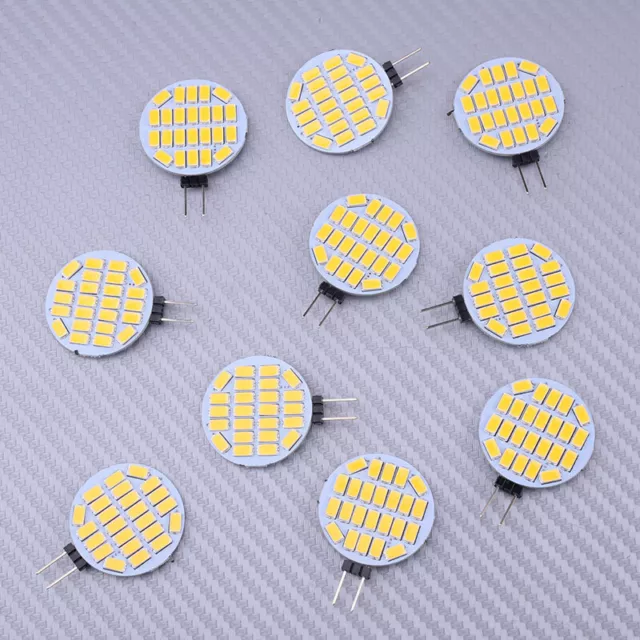 10Pcs G4 24-SMD 5730 LED 3W Light Bulb Lamp Spot Bulb Warm White 2800K-3500K 12V