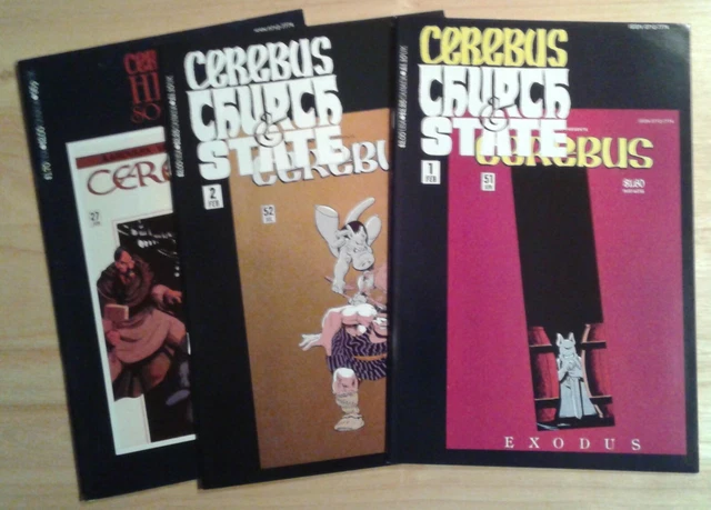 Cerebus lot of 3 comics by Aardvark - Vanaheim - Streaming on Tubi
