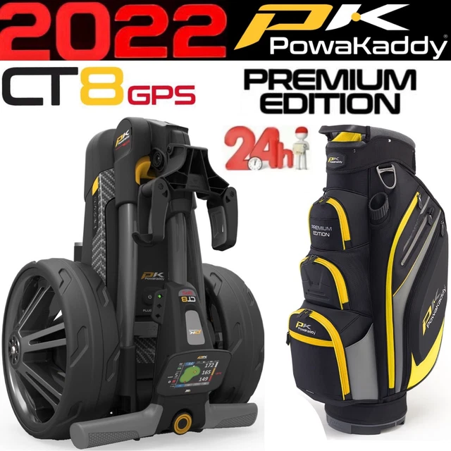 POWAKADDY CT8 GPS Electric Golf Trolley 2022 Premium Edition Cart Bag