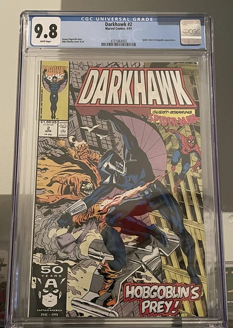 Marvel Comics Darkhawk #2 CGC 9.8 1991 Hobgoblin Spider-Man cover appearance