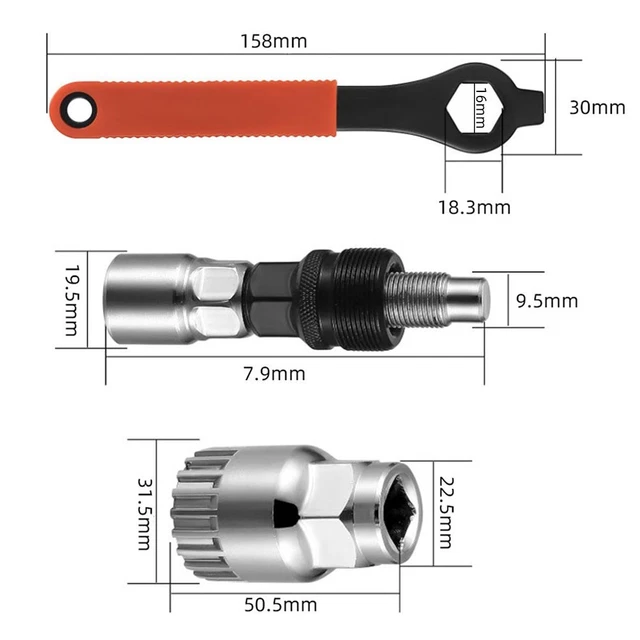 OUTIL DE DÉMONTAGE d'installation de pédalier pour compatible 44MM BBR