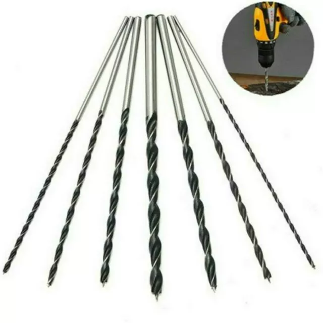 Carpentry 7PCS Extra Long Wood Auger Set 300MM X Long Wood Bits 4-12MM Drill Bit