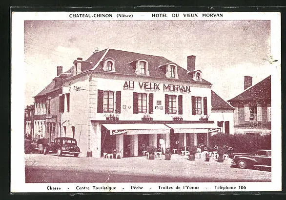 CPA Chateau-Chinon, Hotel du Vieux Morvan