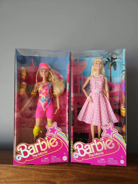 Barbie The Movie Doll, Margot Robbie as Barbie, Collectible Doll Wearing  Pink and White Gingham Dres…See more Barbie The Movie Doll, Margot Robbie  as