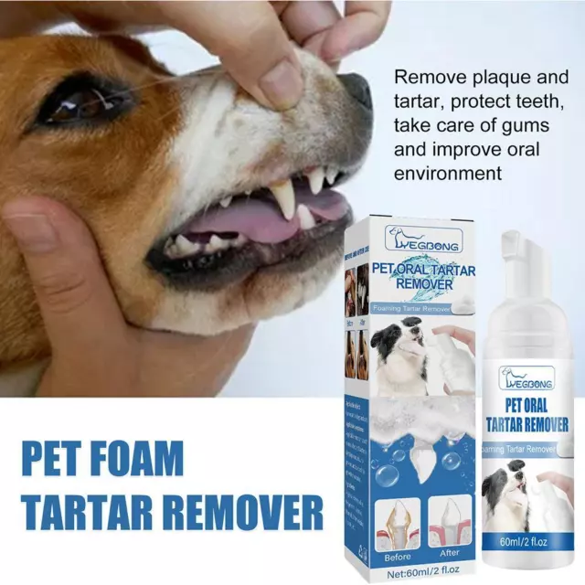 Pet Teeth Cleaning Foaming Dog Cat Oral-Tartar Remover Fresh Dental C St S7O1