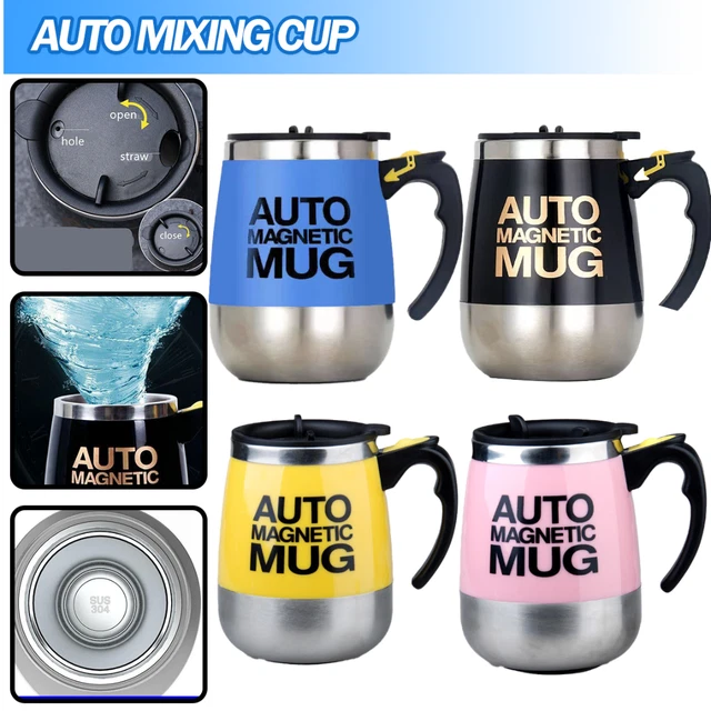 Automatic Self Stirring Cup Magnetic Coffee Milk Mixing Mug USB Rechargeable