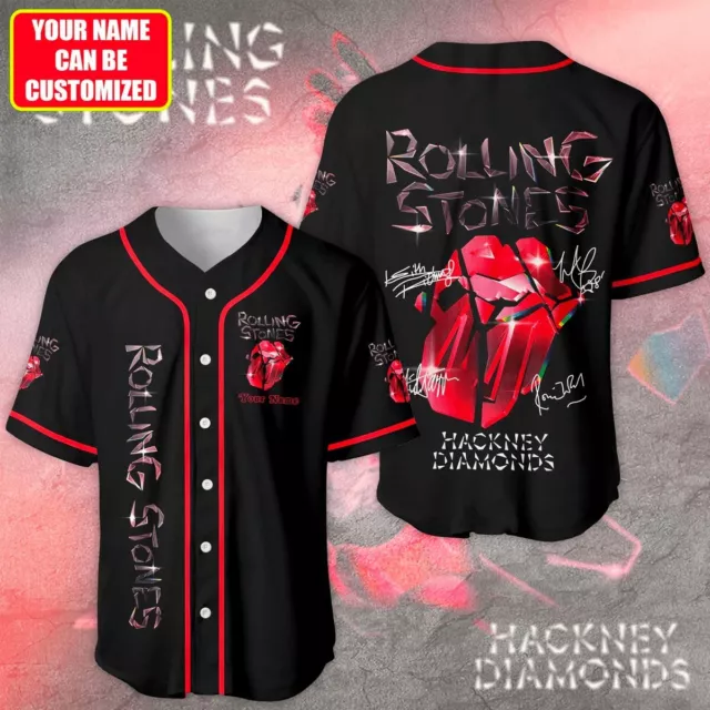 PERSONALIZED THE ROLLING Stones Hackney Diamond Tour 2024 Baseball