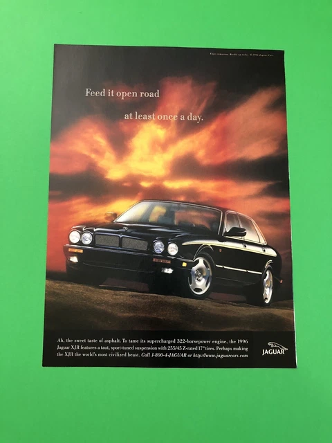 1996 1997 Jaguar Xjr Original Vintage Print Ad Advertisement Printed