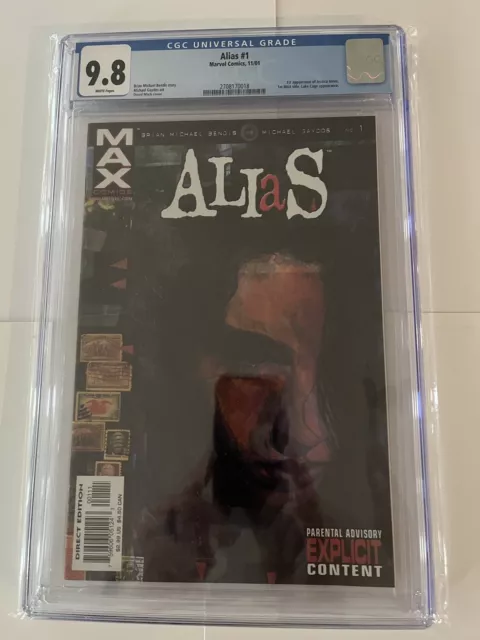 Alias #1 CGC 9.8 1st Appearance of Jessica Jones & 1st Marvel Max Title 2001
