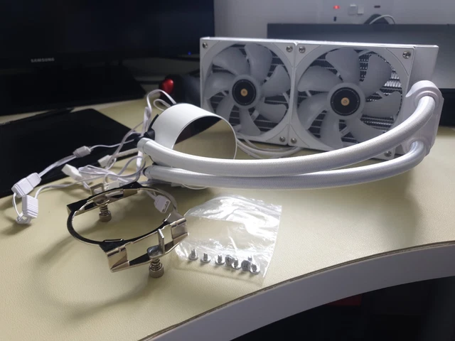 Thermalright Frozen Notte 240 WHITE ARGB Water Cooling, CPU Cooling, 240 White CPU Cooling Specifications, Dual PWM Fan, S-FDB V2 Bearing, Suitable - View #3