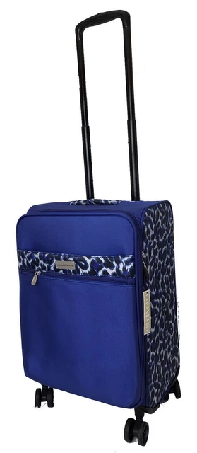 Samantha Brown 22" Spinner with Satchel 2-piece Set Navy Leopard NWT 2