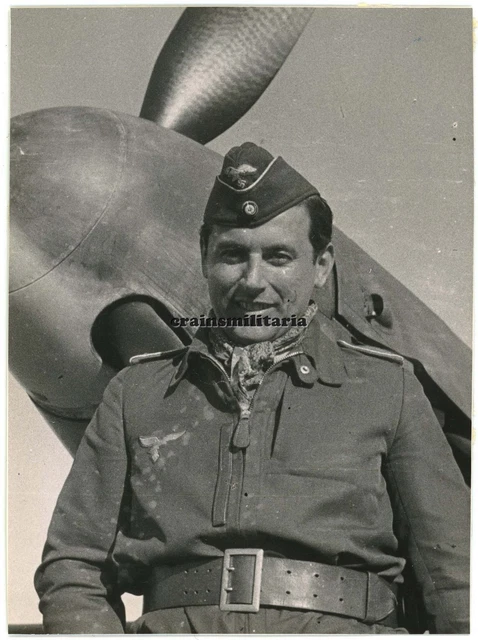 Orig. Foto Messerschmitt Bf 109 Flugzeug Pilot 1.(F)/124 in KIRKENES Norwegen