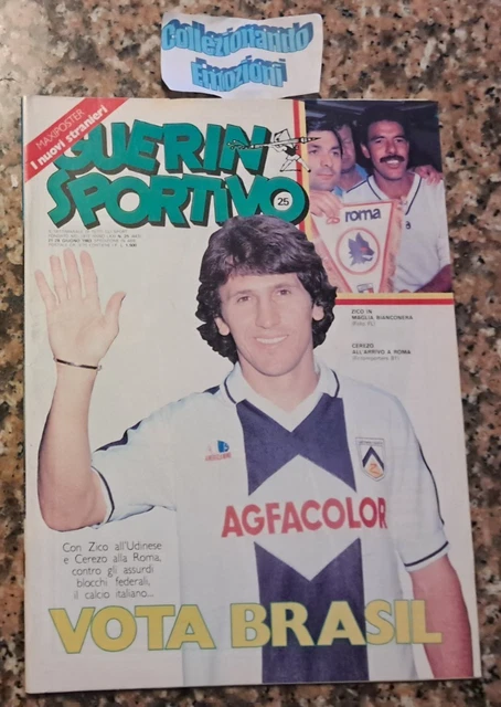 Gazzetta Dello Sport 2 Août 1983 Zico Udinese 1° But