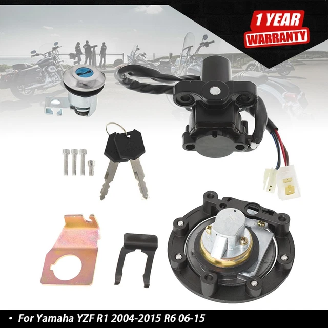 Ignition Switch Lock Set With Gas Cap & Keys – For Honda CBR1000RR (04-14) & CBR600RR (13-22)