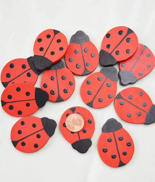 150 Stück Mini Marienkäfer Deko - Kunstharz Figuren Für Basteln & Garten