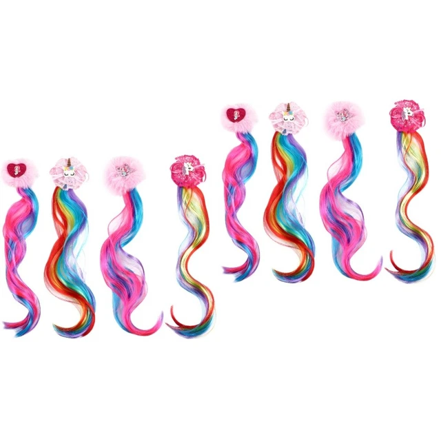 8 Pcs Wig Hair Clip Accessories Weave Girls Costume Dress Mermaid Child