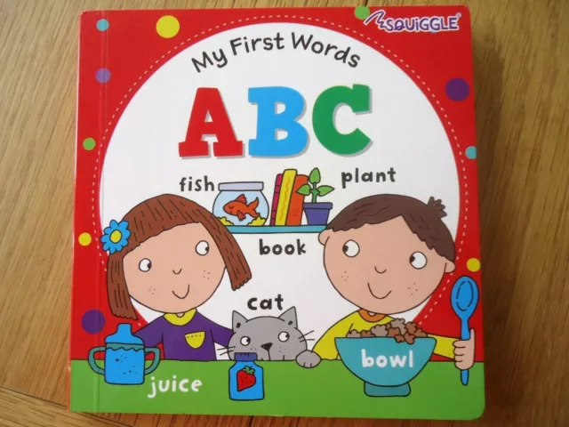 MY FIRST WORDS ABC - BOARD BOOK - toddler, boy, girl - early learning - NEW