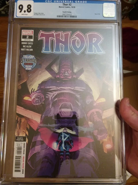 Thor #2 CGC 9.8 Fourth Printing - Strange Academy Preview 10/2020 Galactus cover