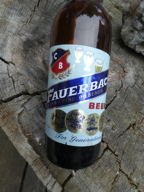 Vintage Fauerbach Very Fine Pilsner Beer  12 Ounce Beer Bottle Madison WI