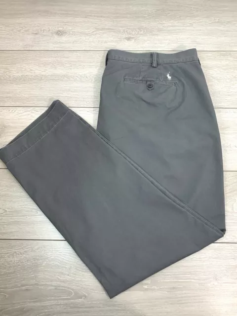 Polo Ralph Lauren Herren Chinohose W44 L32 grau Stretch Köper klassische Passform Hose