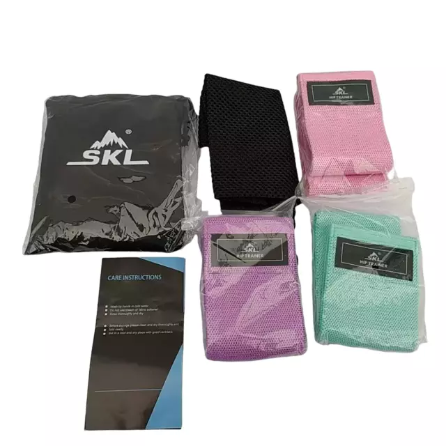 SKL RESISTANCE BANDS x 4 Hip Trainer x 3 With Bag Instructions 13.29 PicClick UK