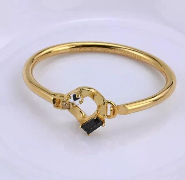 Marc Jacobs bangle bracelet Gold Tone Free Shipping New