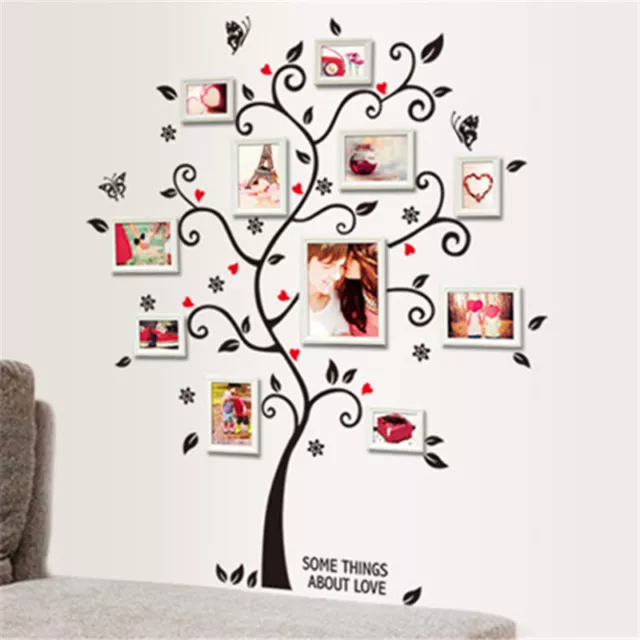Wall Sticker Family Tree Room Photo Frame Decoration Decal Poster Wallpaper DIY