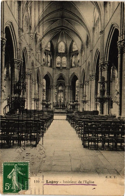 CPA AK LAGNY-Intérieur de l'Église (424128)