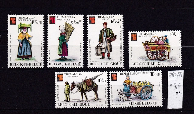 BELGIQUE N° 1784 à 1789-N**TB-VOIR SCAN-B428