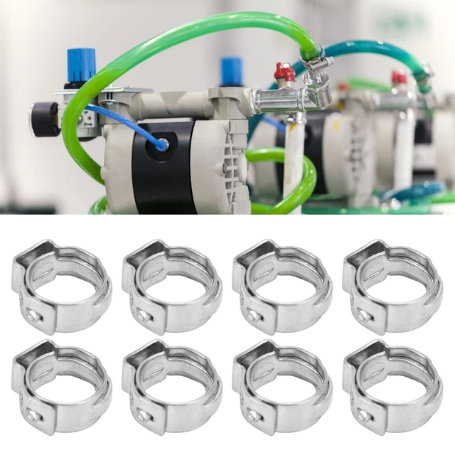 20 pz morsetto tubo migliora la capacità regolabile morsetto tubo doppio filo 12 mm-14,5 mm
