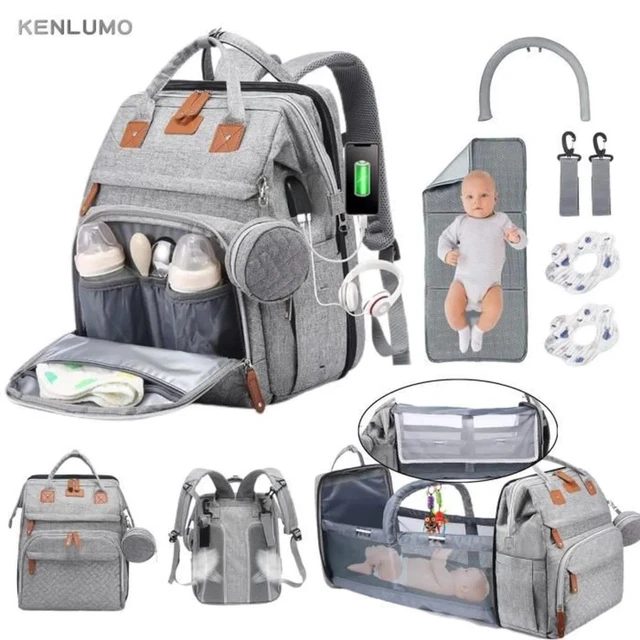 Sac à Dos Langer Pliable KENLUMO - Gris, Imperméable, Grande Capacité - Neuf