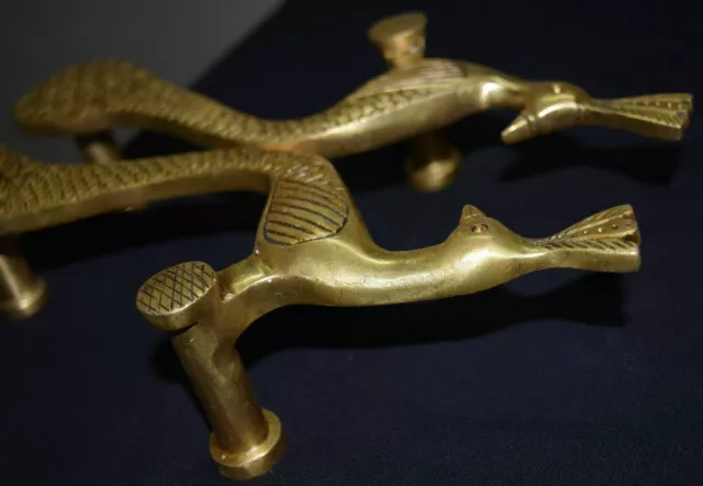 Peacock Shape Door Handle Solid Brass Handmade Design Restaurant Door Handle Dec 3