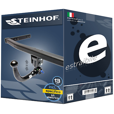verticale specifico per 13pol AutoHak gancio di traino per audi a4 b8 8k STATION WAGON ABN 