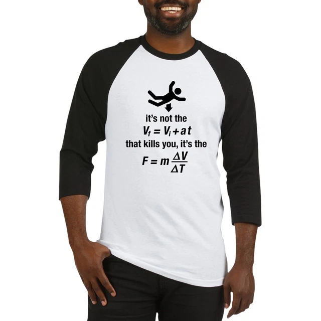 CafePress Physics Baseball Jersey Baseball Tee (181553233)