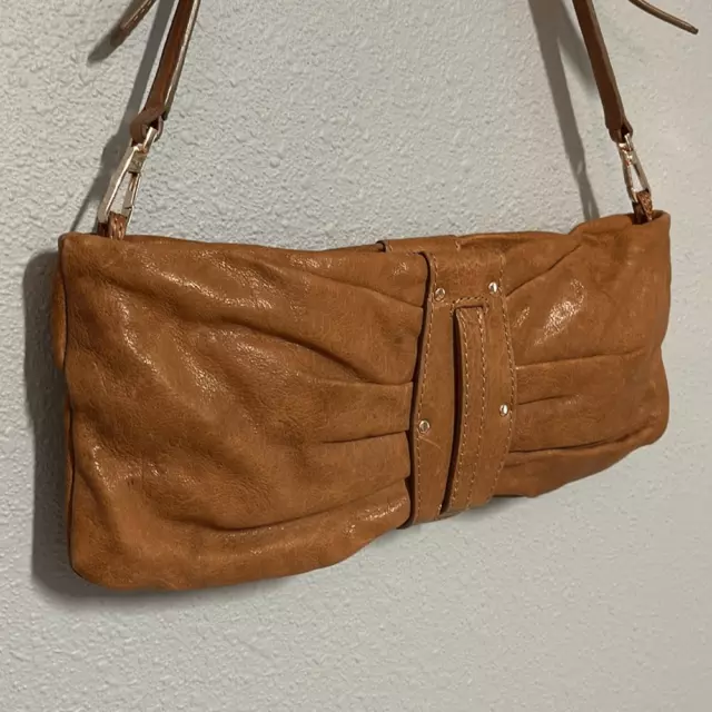 KOOBA Erin Brown Leather Convertible Bag 2