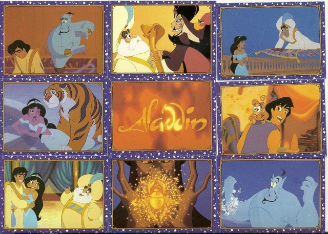 ALADDIN - 1993 Panini - Full Set Of 100 + Sticker Set + Game Card Set ...