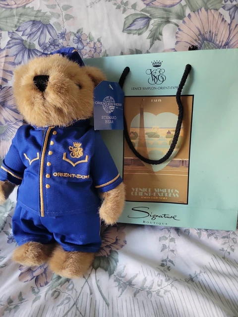 【セレブ御用達】Orient Express  Steward  bear ORIENT EXPRESS STEWARD Bear & Gift Bag Venice Simplon With Tag