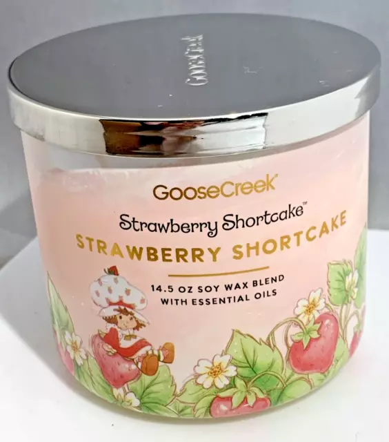 Goose Creek STRAWBERRY SHORTCAKE Candle 3 Wick 14.5 Oz. 0818489019518 NEW