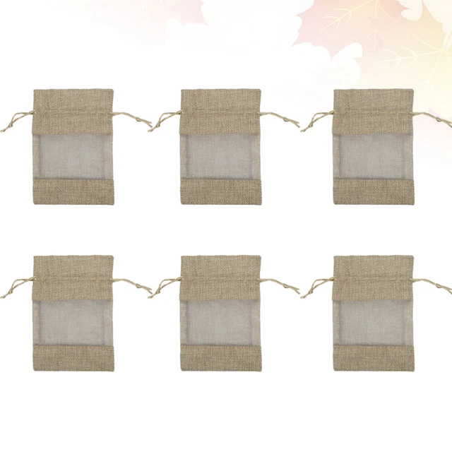 Jute Jewelry Pouch Jewelry Goodie Bag Small Hessian Bags Burlap Gift Bags