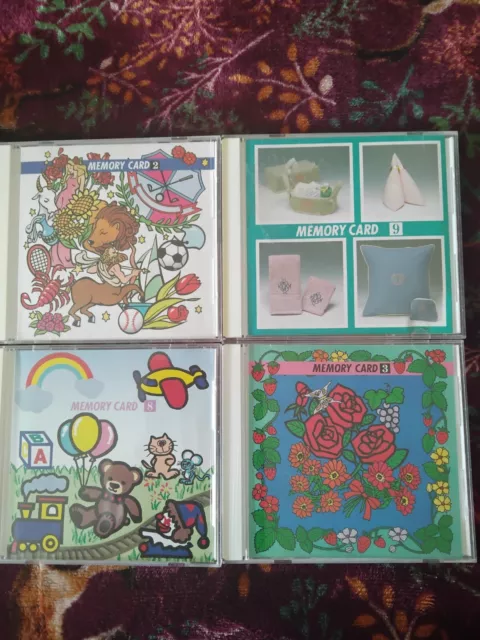Janome embroidery Cards Job Lot