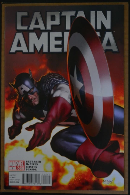 Captain America  # 2 : Very Fine/Near Mint : October 2011 : Marvel Comics